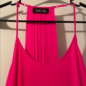Hot pink shift dress